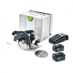 Festool 18V Cordless Track Saw HKC 55 Li EBI-Plus US (5.2Ah) Kit 576167