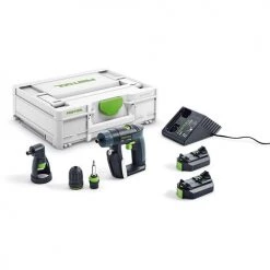 Festool CXS 10.8V Compact Cordless Drill Right Angle Chuck (2.6Ah) Kit 576099