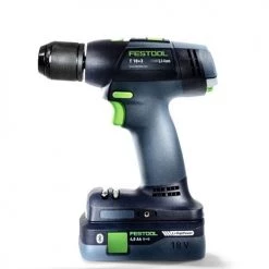 Festool 18V Cordless T 18+3-E Drill Driver HPC I-Plus (4.0Ah) Kit 576754